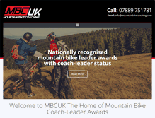 Tablet Screenshot of mountainbikecoaching.com